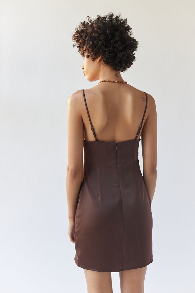 UO Mallory Cowl Slip Mini Dress #1