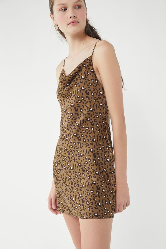 Cheetah print shop dress urban outfitters