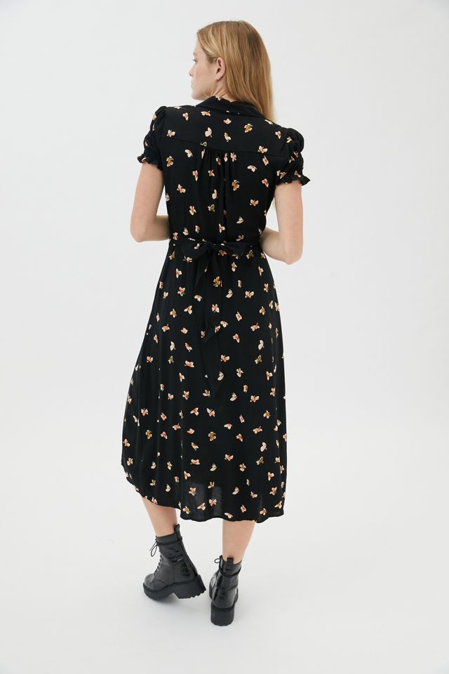 UO Spring Day Butterfly Midi Wrap Dress #2