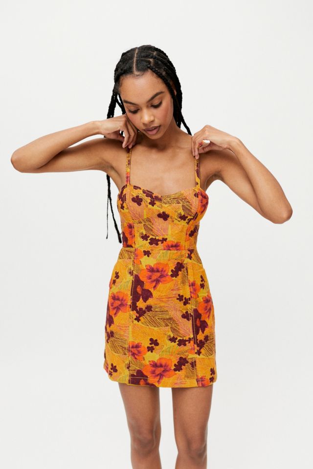 Urban outfitters best sale orange floral dress