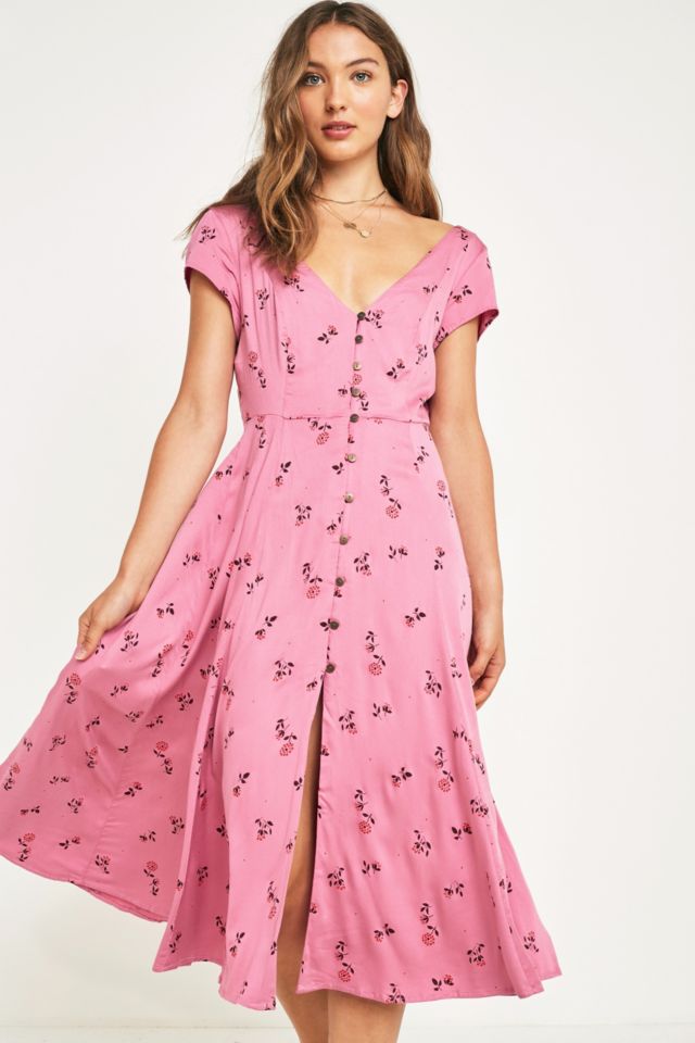 Urban outfitters discount pink floral dress