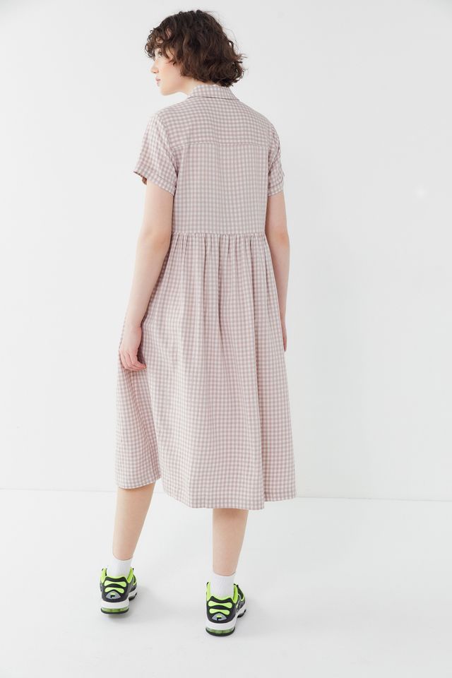 UO - Robe chemise midi Laila en crêpon #1