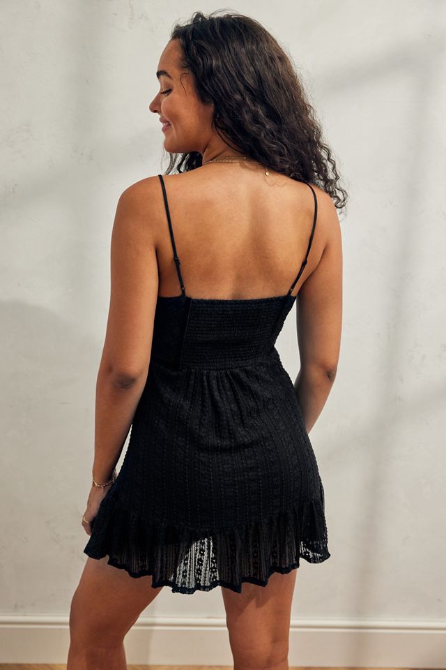 UO Silvana Lace Mini Slip Dress  #2