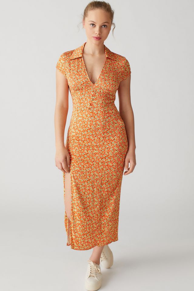 Urban outfitters hot sale orange dress