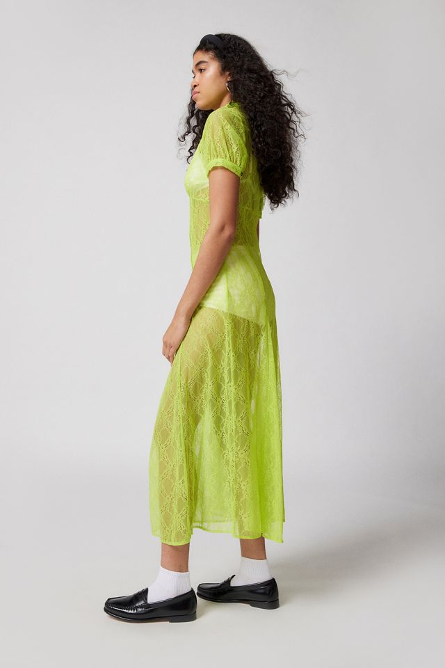 UO Connie Spitze Empire Midi Kleid #2