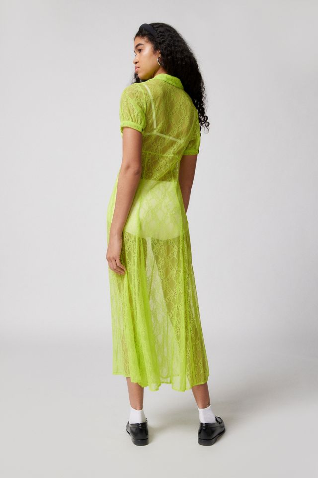 UO Connie Spitze Empire Midi Kleid #4