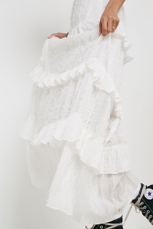 UO Issa Tiered Ruffle Tie-Back Maxi Dress #3