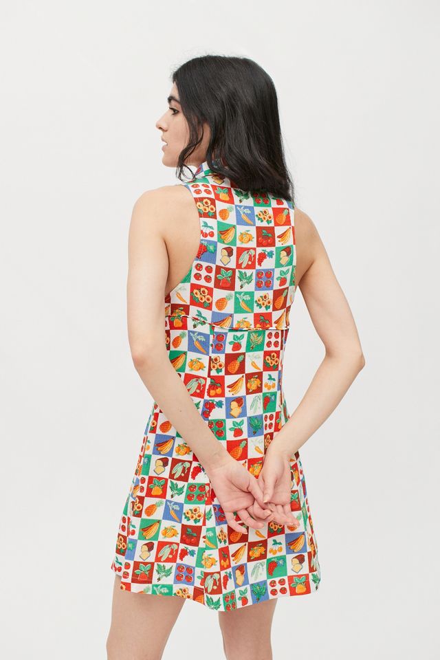 UO - Robe de tennis courte Tia imprimé multi fruits #2