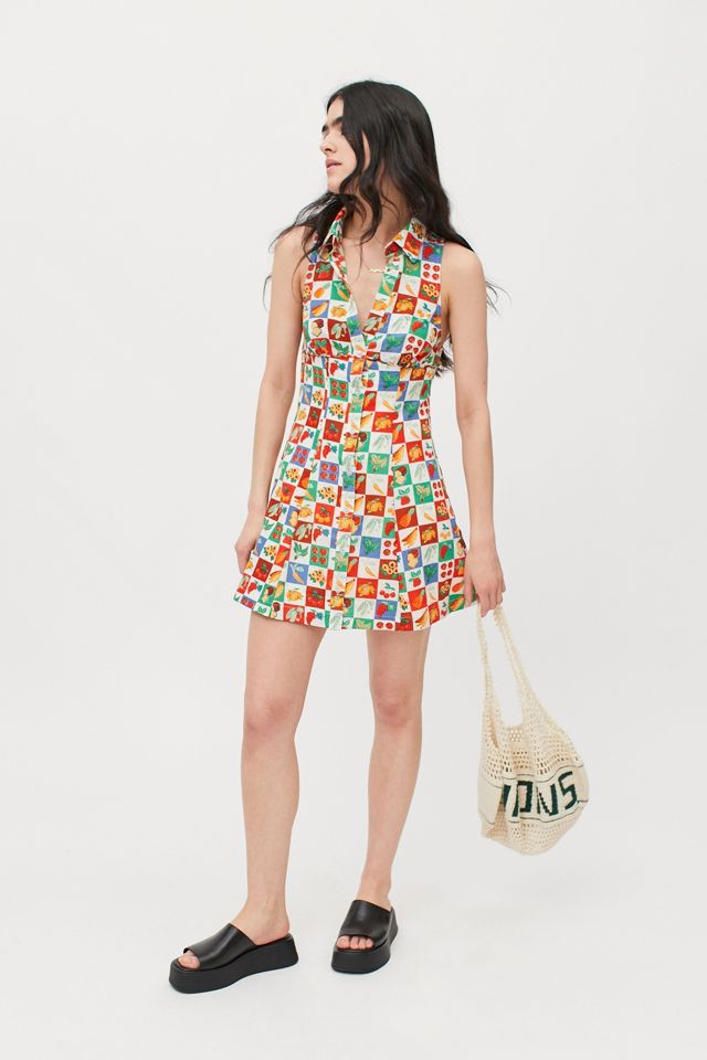 UO - Robe de tennis courte Tia imprimé multi fruits #3