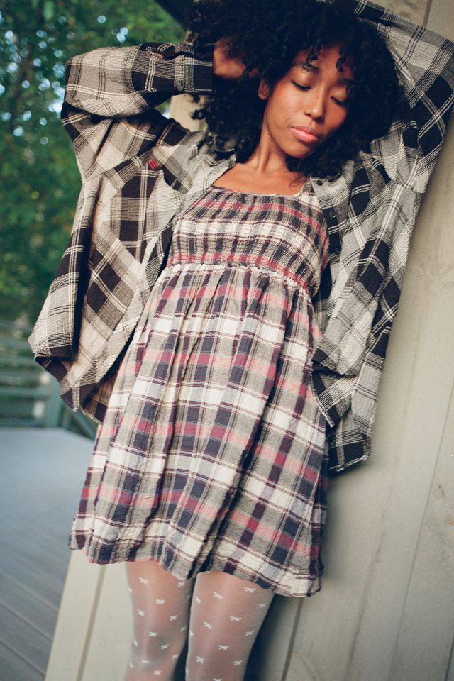 Urban outfitters plaid outlet dress