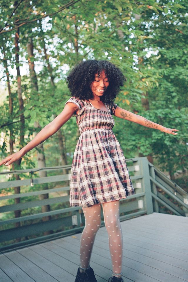 Flannel babydoll dress store