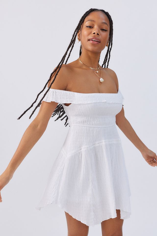 UO Aubrey Off-Shoulder Mini Dress #1