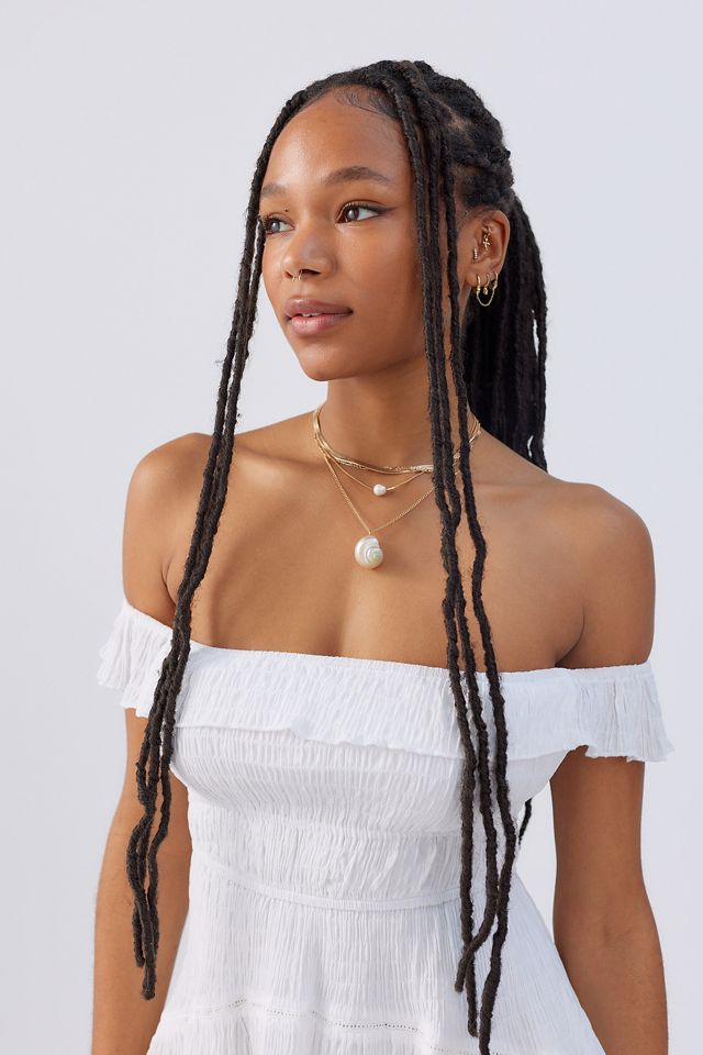 UO Aubrey Off-Shoulder Mini Dress #3