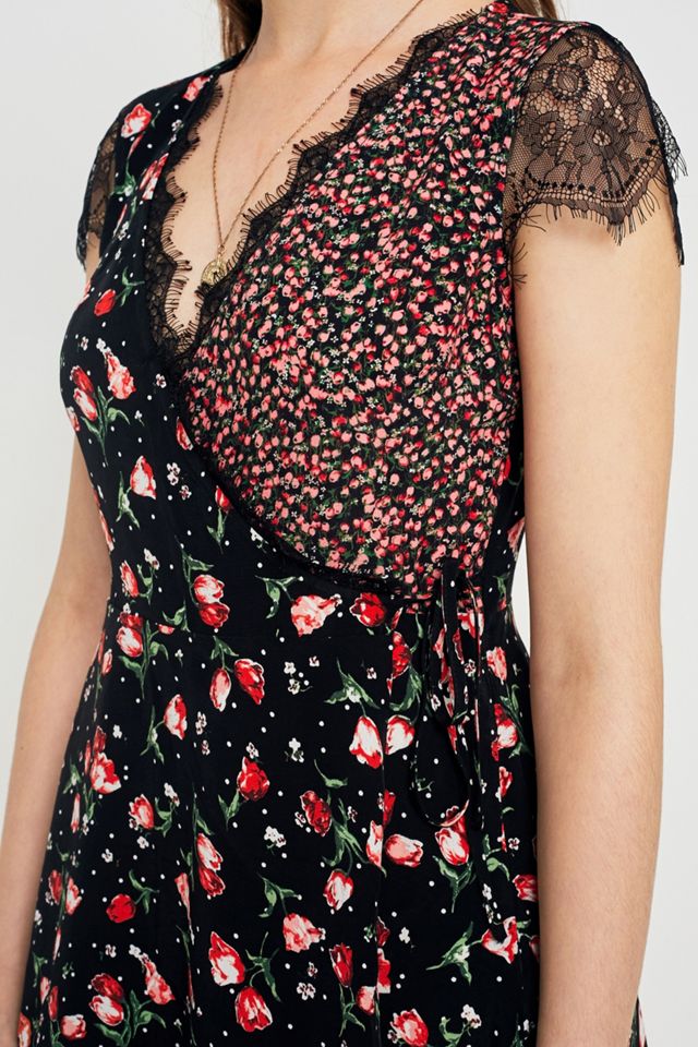 Spille & Aghi Pizzo Floreale Sleeve Wrap Dress  #2