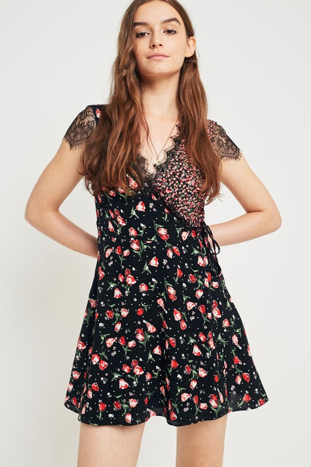 Spille & Aghi Pizzo Floreale Sleeve Wrap Dress  #3