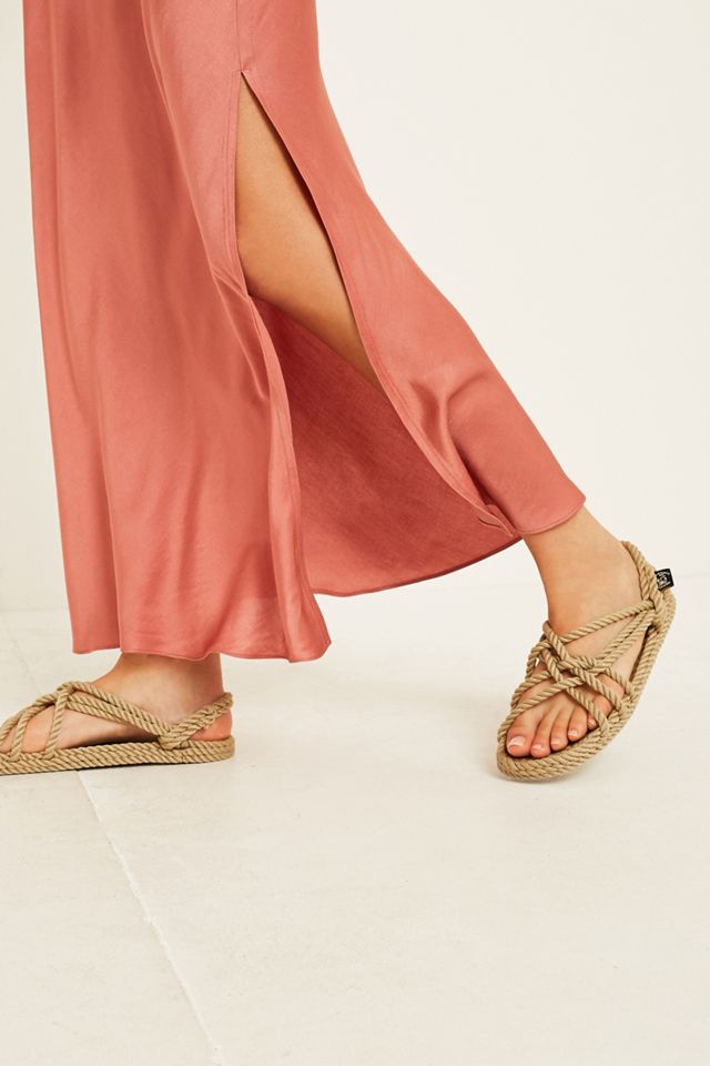 UO Pink Contrast Seamed Slip Dress #3