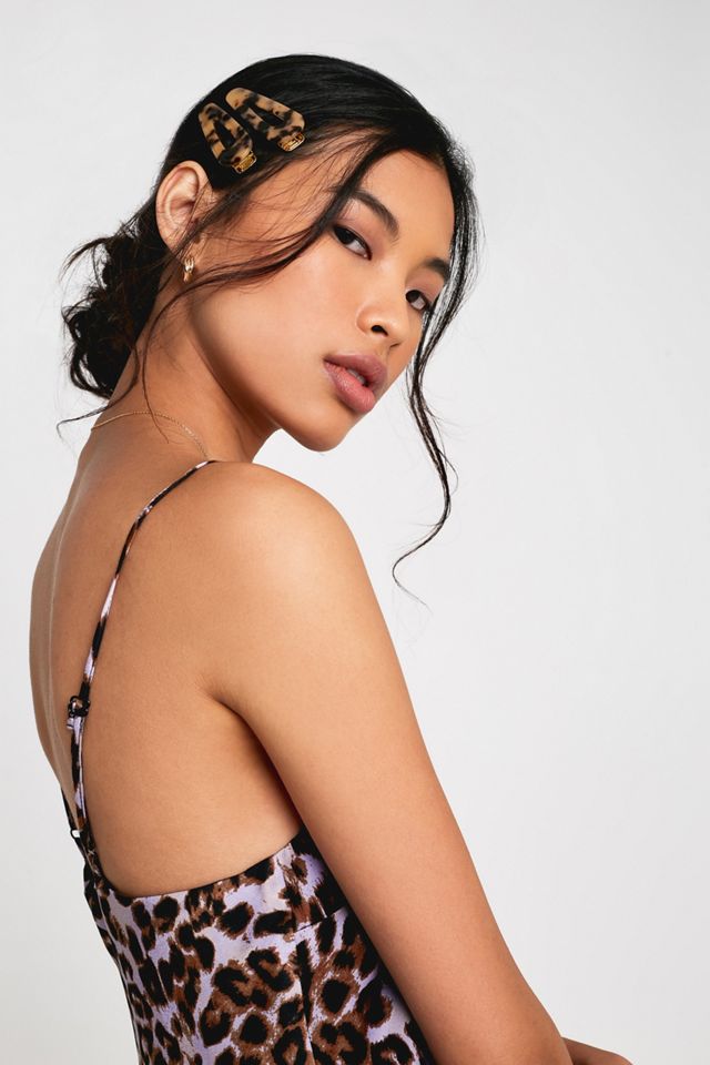 UO Lilac Leopard Print Maxi Slip Dress #2