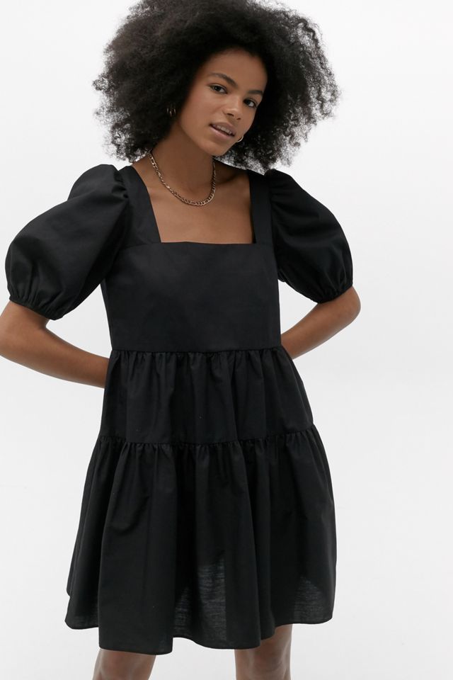 UO Poplin Fleur Babydoll Mini Dress #2