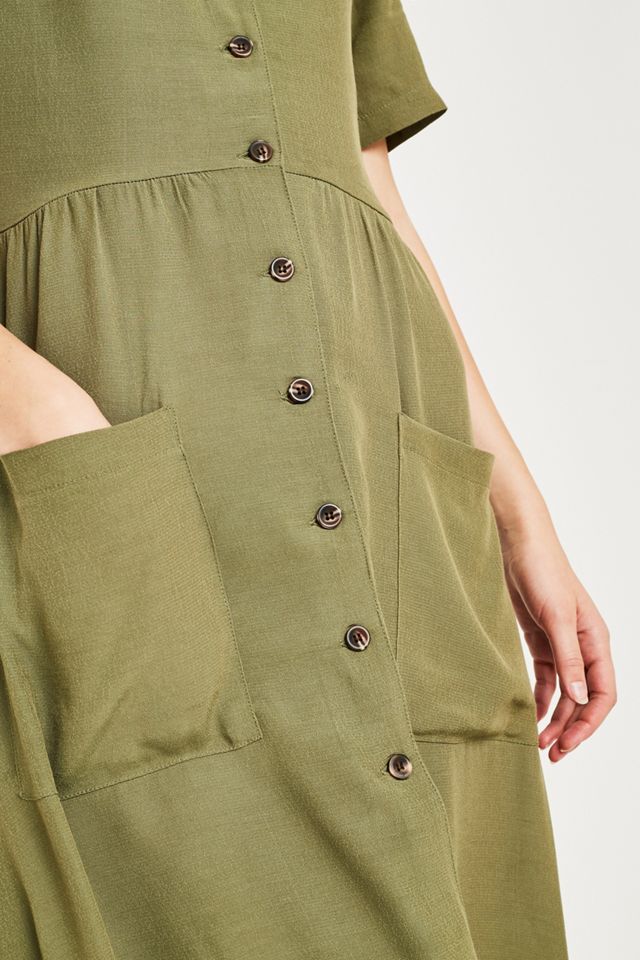 Vestido de camisa UO Midi #1