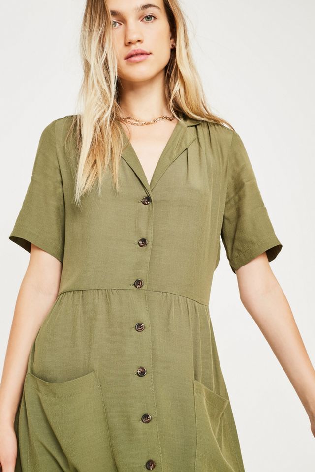 Vestido de camisa UO Midi #4