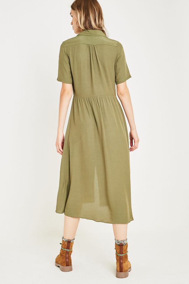 Vestido de camisa UO Midi #5