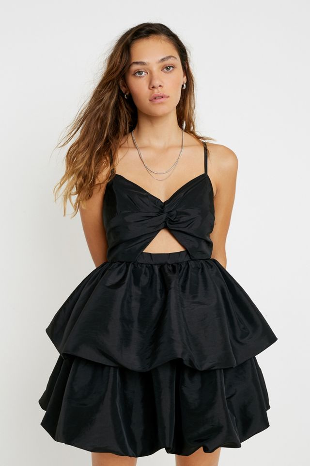 UO Cut-Out Taffeta Mini Dress #1