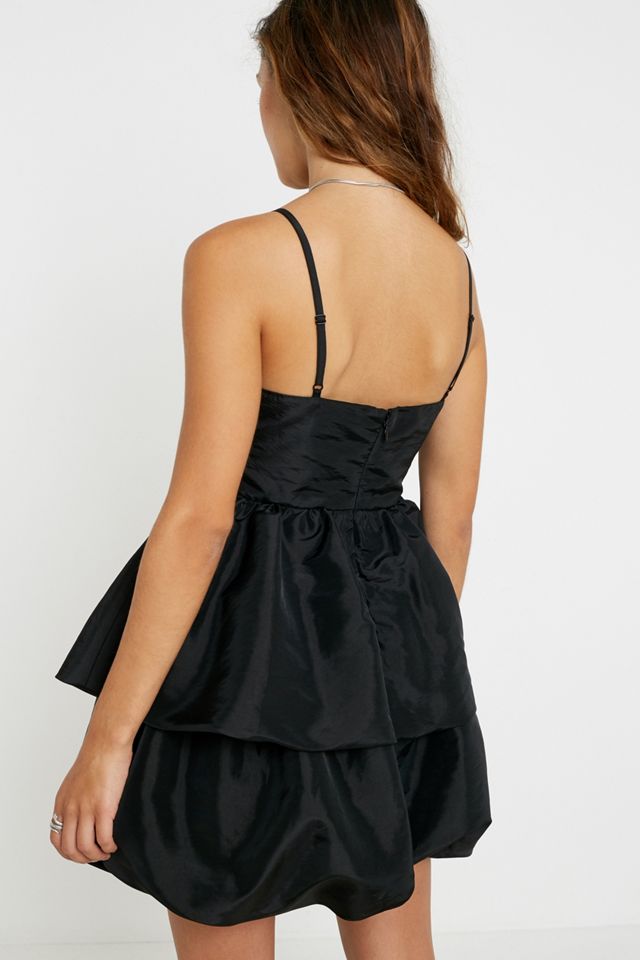UO Cut-Out Taffeta Mini Dress #3