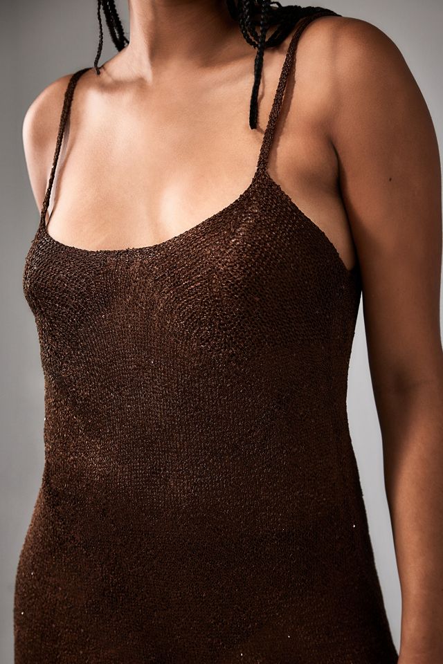 UO Alexa Abito Mini in Maglia con Paillettes Anni '90 #7