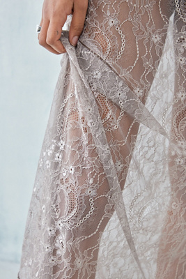 Nadine Lace-Up Back Maxi Dress - Baby Blue
