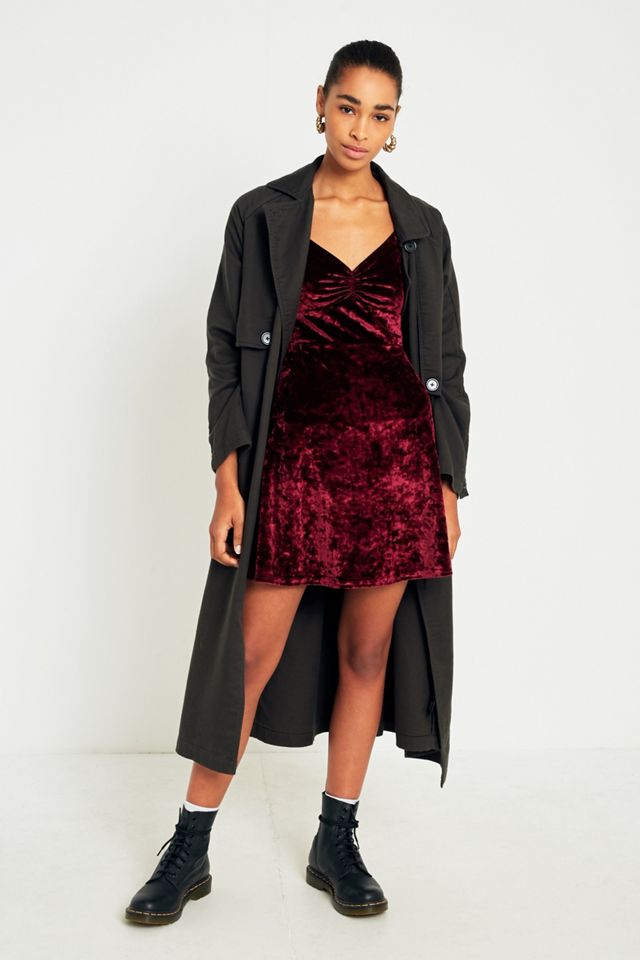 Pins & Needles Sweetheart Neckline Velvet Fit-and-Flare Dress #1