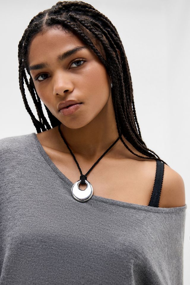 UO Destin Strickkleid mit Carmenausschnitt und Mini-Länge #2