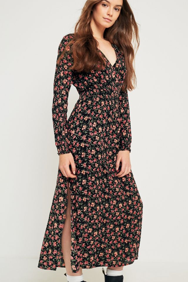 UO Floral Picnic Wrap Dress #1