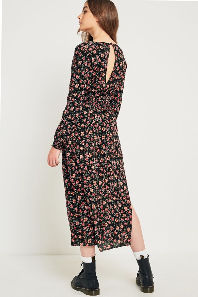 UO Floral Picnic Wrap Dress #3