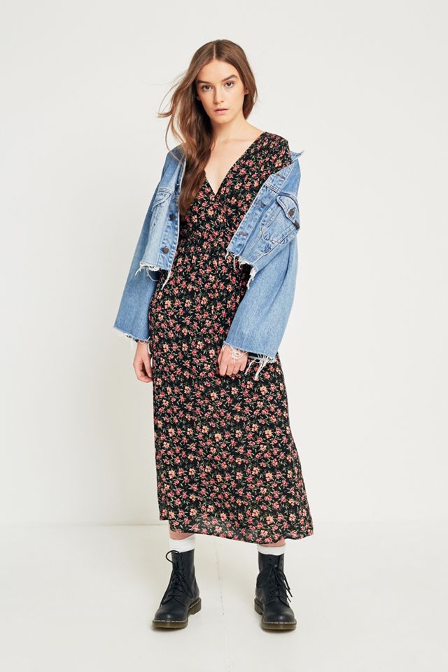 UO Floral Picnic Wrap Dress #5