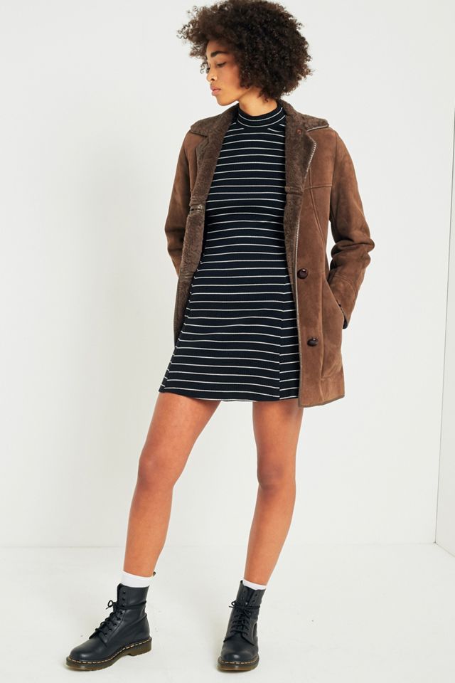 Pins & Needles Striped Mock Neck Ribbed Dress #2