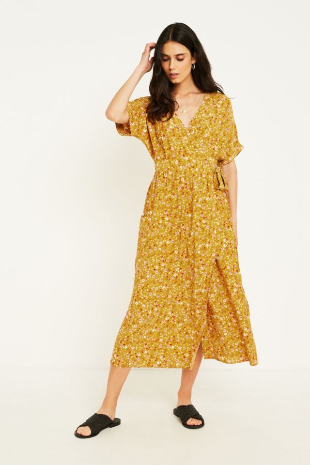 Urban outfitters best sale floral wrap dress