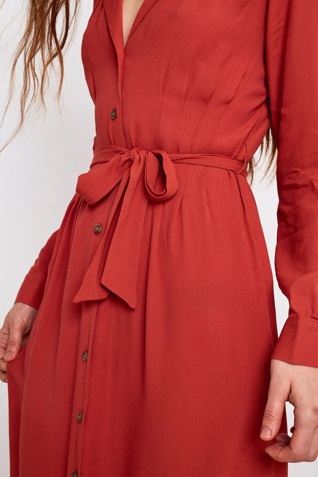 UO Victoria Brown Shirt Dress #1