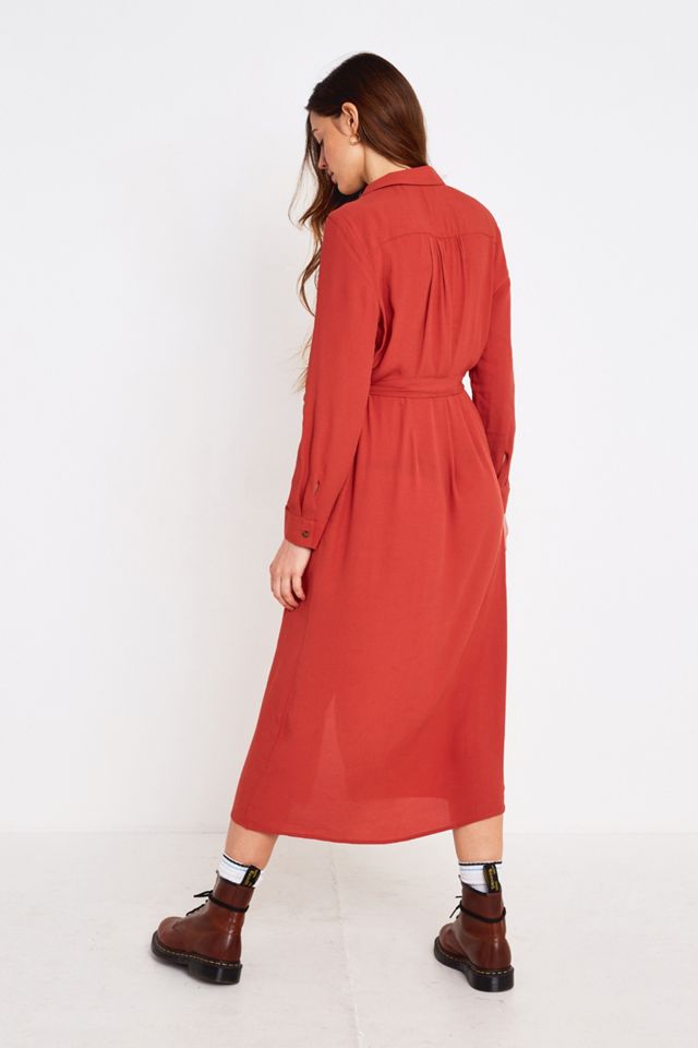 UO Victoria Brown Shirt Dress #3