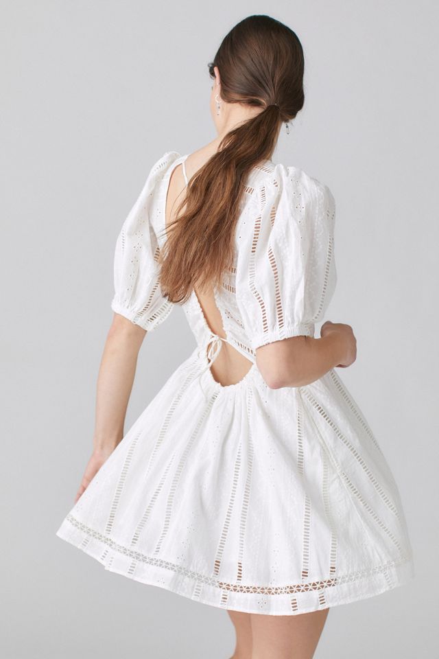 UO Marla Puff Sleeve Mini Dress 