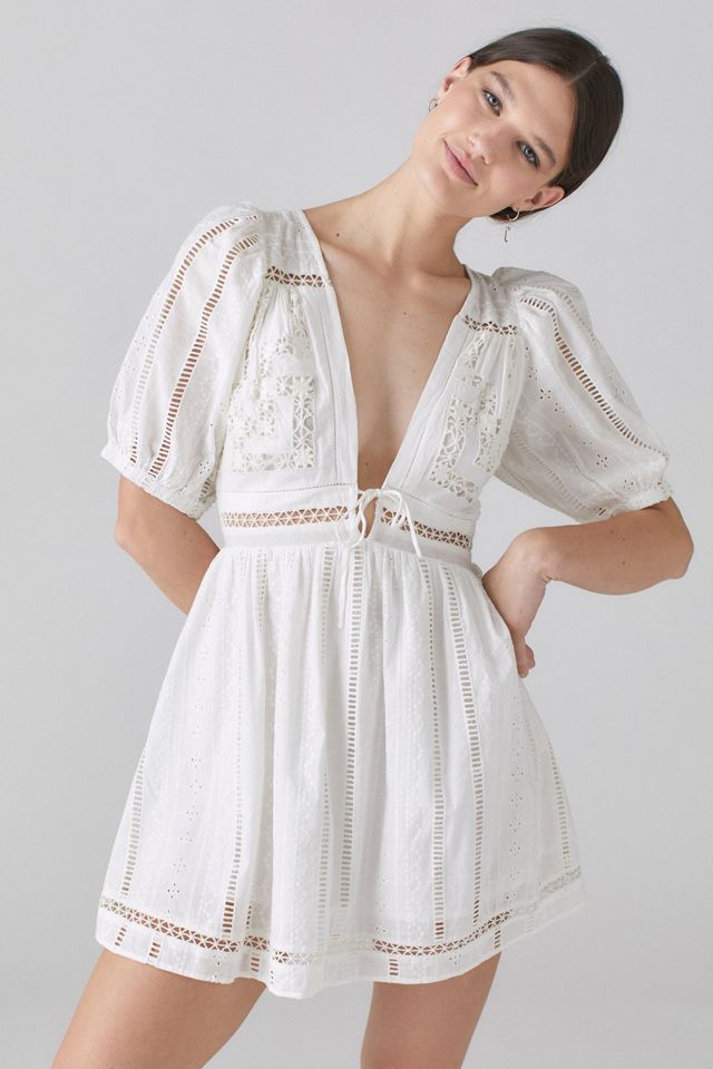 UO Marla Puff Sleeve Mini Dress  #1