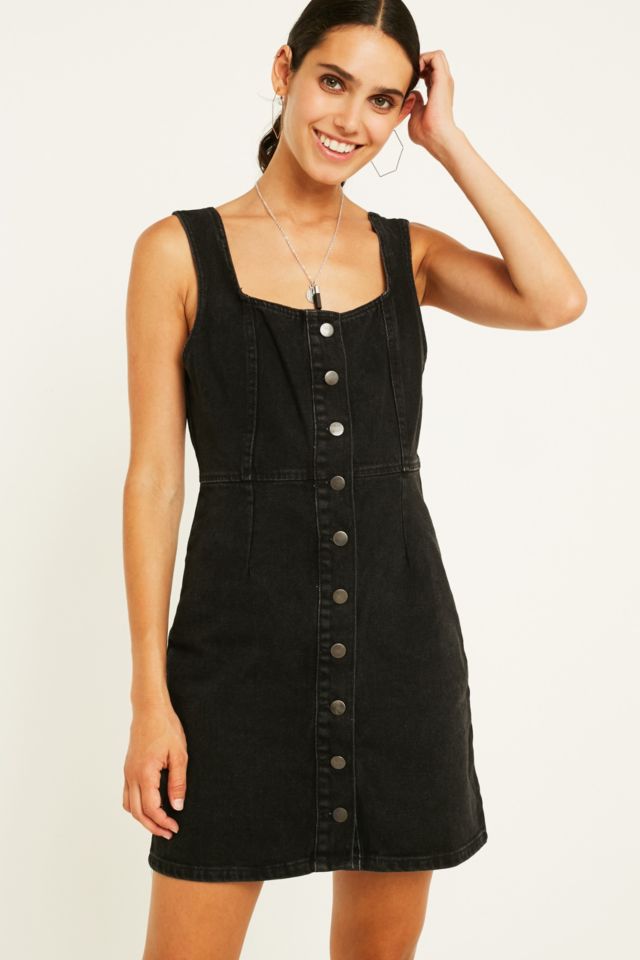 Urban outfitters 2025 black denim dress