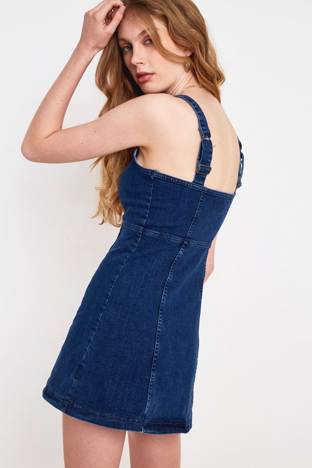 UO Lilith Denim Button-Through Dress #3
