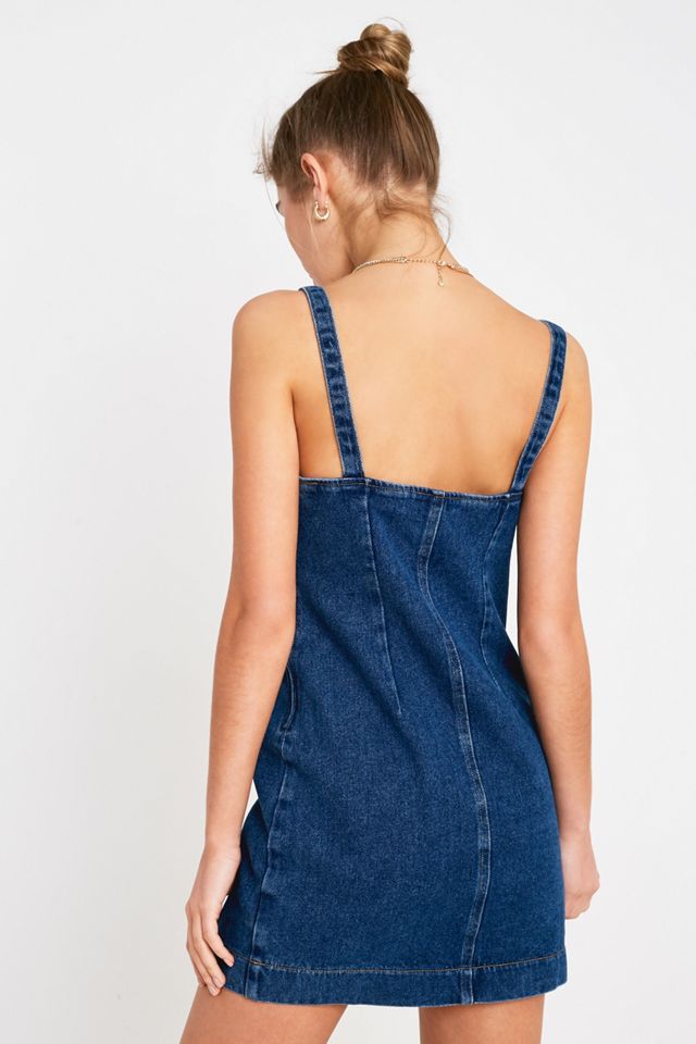 UO Kia Keyhole Denim Mini Dress #3