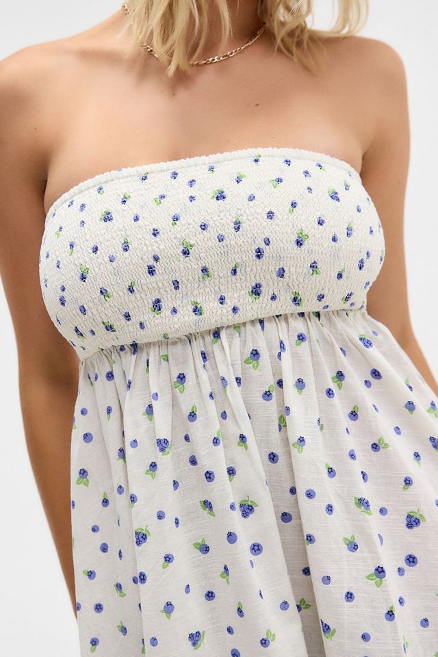 BDG Juliana Smocked Tie-Back Mini Dress #2