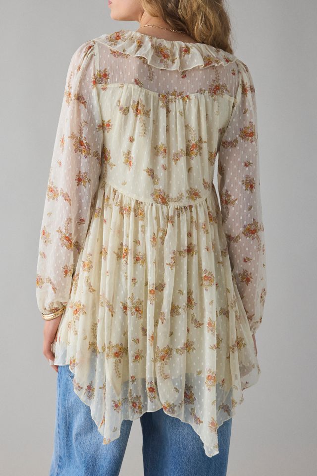 Robe Mini Babydoll à Volants et Boutons Kimchi Blue Naya #3