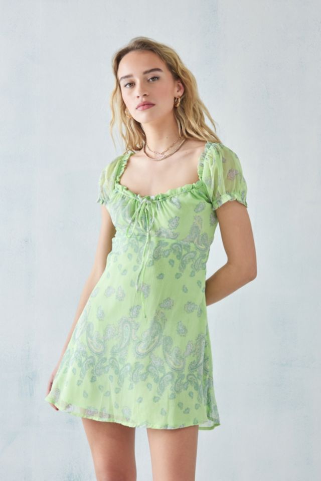 Urban outfitters shop green dress