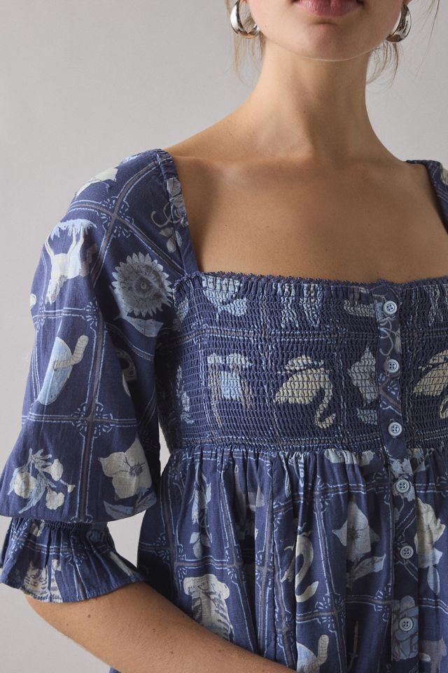 Robe mini Kimchi Blue mignonne comme un bouton #2