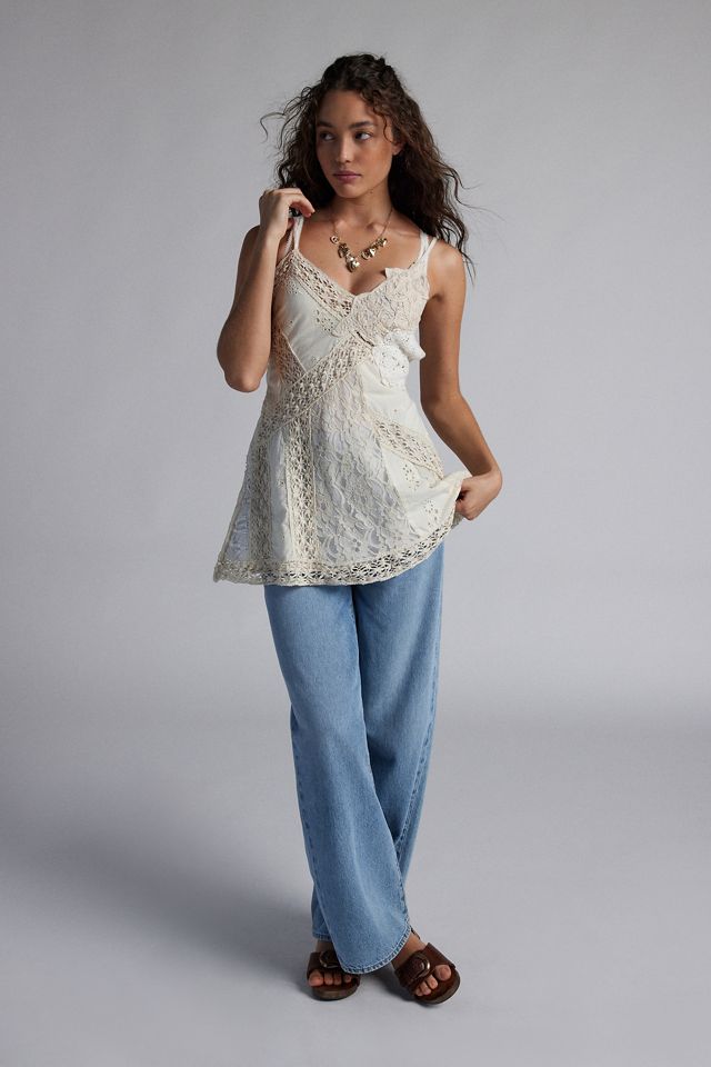 Kimchi Blue Laney Spliced Lace Slip Dress #1