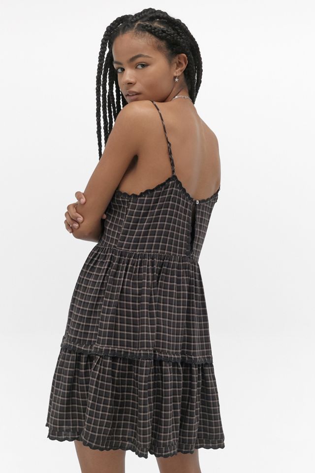 UO Hanna Plaid Mini Dress | Urban Outfitters UK