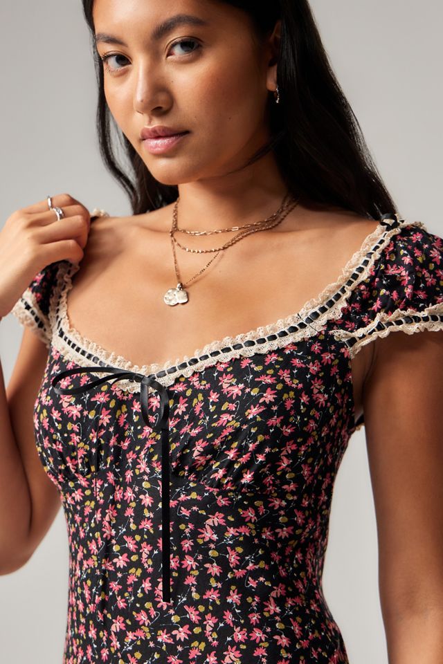 Light Before Dark Saskia Floral Midi Dress #1